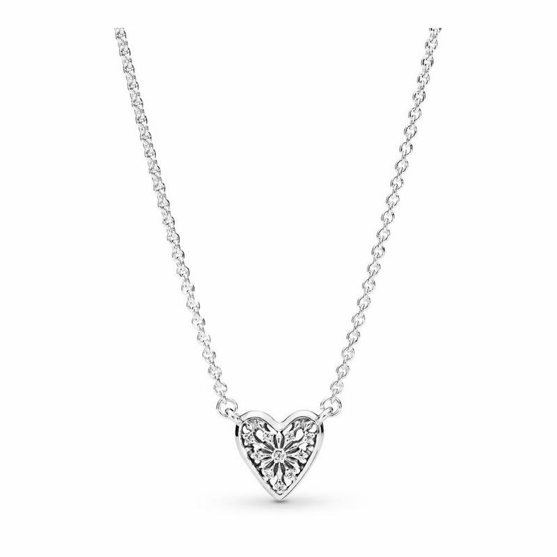 Pandora Heart of Winter Necklace Silver Egypt YX8052971